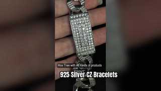 19cm 925 Srebrna Bransoletka CZ 100g Spersonalizowane Srebrne Bransoletki Przyjaźni