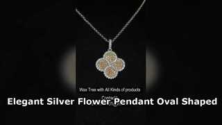 Oszałamiający wisiorek ze srebra próby 925 Lucky Flower z kamieniami CZ