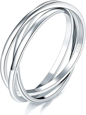 Cienkie srebrne pierścionki CZ o próbie 925, 4,20 g solidne srebrne pierścionki