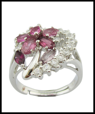 Rodzaj biżuterii Pierścienie z 925 srebrnych kamieni szlachetnych Pierścienie do imprezy / imprezy Chunky Sterling Silver Rings Silver Gemstone Rings
