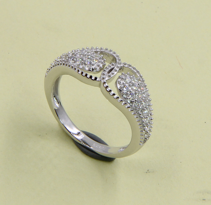 925 Sterling Silver Bands With Cubic Zirconia Gemstones In Heart And Oval Forms Sterling Silver Cubic Zirconia Rings Złote pierścienie ze srebra