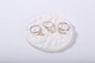 Pierścionki zaręczynowe Moissanite w kształcie jajka 2,6g Srebrne pierścionki CZ 925 Błyszczące