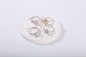 925 Srebro CZ Różowe pierścionki Moissanite Wieczne obrączki ślubne 1,78 g dla kobiet