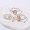 Wieczne pierścionki zaręczynowe Promienne cięcie 2.3g Pierścionki ze srebra próby 925 dla kobiet