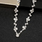 Zestaw biżuterii ślubnej damskiej ze srebra próby 925 Kryształowy naszyjnik Zestaw kolczyków i bransoletek