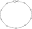 1,8 g Damska bransoletka z koralików ze srebra próby 925 Crescent Chain Designer