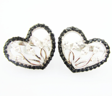 Elegantny AAA Klasy Kubik Zirconia Stud Kolczyki Srebro 925 Biżuteria Set sztuczny srebrny naszyjnik i kolczyki dla panny młodej