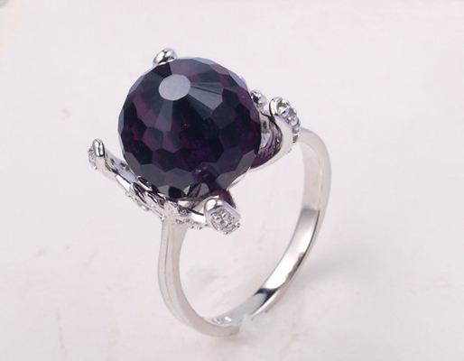 Czarny Agat Kamień szlachetny 925 Srebrne pierścienie z powłoką rodyum Chunky Sterling Silver Rings Sterling Silver Rings with Stone