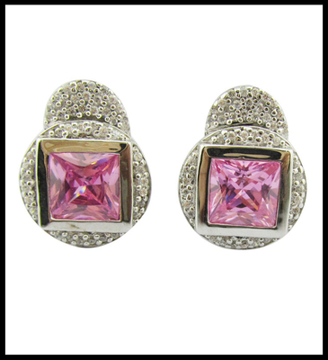 Stylowe kolczyki ze srebrnego kamienia Sterling Silver Gemstone Drop Kolczyki lekkie