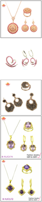 925 Srebrny zestaw biżuterii z niestandardowym logo Bezel Pave Prong Settings i CZ Stones