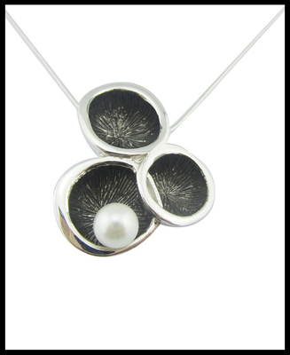Perłowy okrągły biały Perłowy klasyczny Styl Srebro 925 Zestaw biżuterii z AAA CZ i Rhodium Plating Sterling Silver Wedding