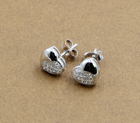 Sparkling Modern 925 Sterling Silver CZ Kolczyki Szafka Niezbędne biżuteria męska kolczyki z srebra AAA