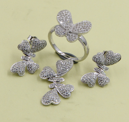 925 Sterling Silver Stud kolczyki z sześciennym Zirconia kamienie Węzeł Kolczyk Stud Węzeł Set impreza rocznica prezent dla miłości