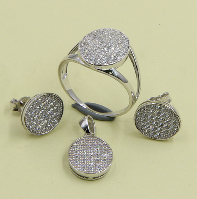 2-5g Owalne 925 Srebro Kubik Zirkonia Stud kolczyki do biżuterii Wytwarzanie kubik zirkonia stud kolczyki srebra szterlowego Cute