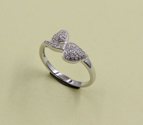 Heart Leaf CZ AAA Stackable Ring 925 Sterling Silver CZ Pierścienie Pear/ Oval/ Round/ Chevron/ Heart Cut CZ Pierścień kamienny