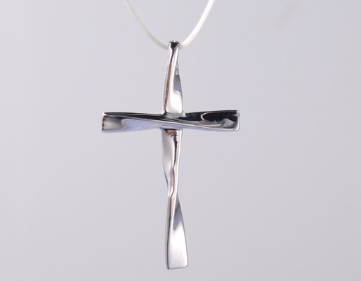 Świecący, pusty, owinięty krzyż religijny, wisiorek CZ do codziennego noszenia i na wakacje, wisiorek krzyżowy