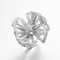 &quot;Lotus&quot; 925 Sterling Silver CZ Art Deco Pierścionki Prezent na Dzień Matki