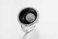 AAA Grade 925 Srebrne pierścionki CZ 9,8g Srebrny zestaw zaręczynowy z okrągłym cięciem