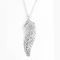 925 Srebro Wisiorek w kształcie liścia Poszycie PVD Wisiorek Tiffany Naszyjnik