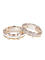 4,5 g 6,5 g 18-karatowe złote pierścionki z brylantami Pary Pierścionki z obietnicą krzyżową