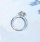 0,5 ct 0,28 ct 18-karatowe złote pierścionki z diamentami 2,9 g Edwardian Pierścionki zaręczynowe klastrowe