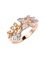 Różowe złoto 18-karatowy pierścionek zaręczynowy Motyl diament 0,24 ct VS Clarity