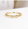 Bowknot Złote pierścionki z brylantami 18K 0,3ct Moissanite Pierścionki zaręczynowe na ślub