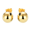 Kobiety 18-karatowe złote kolczyki kulkowe 8 mm szlachetne minimalistyczne na zaręczyny