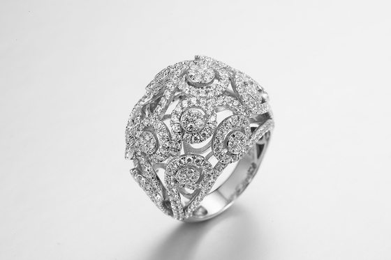 8,35 g owalnych pierścionków zaręczynowych z cyrkoniami AAA 1,5 karata CZ Solitaire Ring